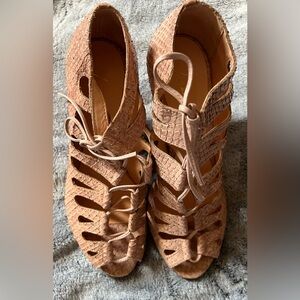 Luiza Barcelos leather heel sandals